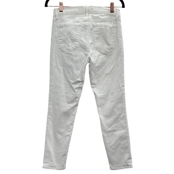 J. Brand Mid-Rise Slim Blanc White Ankle Jeans Size 28 - Picture 4 of 8